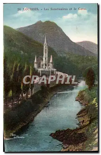 Cartes postales Lourdes Les Sanctuaires et le Gave
