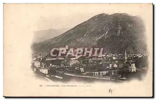 Cartes postales Lourdes Vue generale