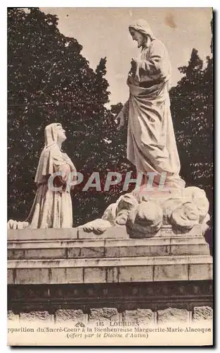 Ansichtskarte AK Lourdes L'Apparition du Sacr Coeur a la Bienheureuse Marguerite Marie Alncoque