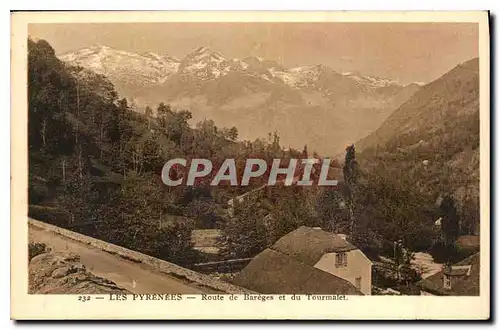 Cartes postales Les Pyrenees Route de Bareges et du Tourmalet