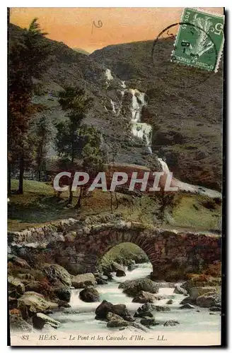 Cartes postales Heas Le Pont et les Cascades d'Ille