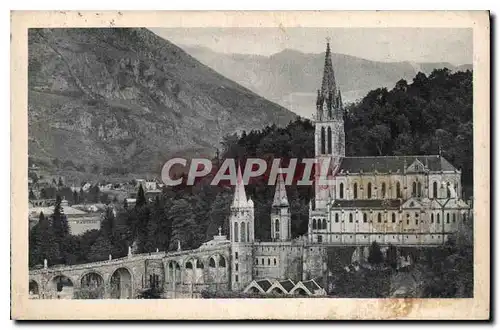 Ansichtskarte AK Lourdes La Basilique et le Pic du Jer