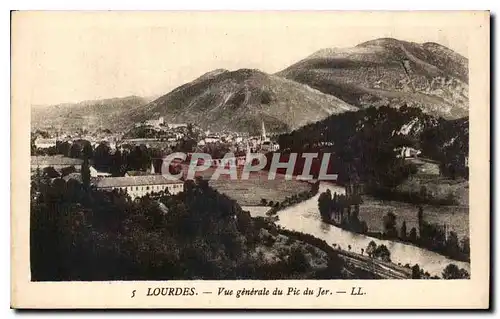 Cartes postales Lourdes Vue generale du Pic du Jer