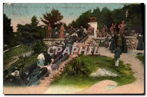 Cartes postales Lourdes Le Calvaire La Premiere Station