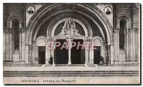 Cartes postales Lourdes Entree du Rosaire