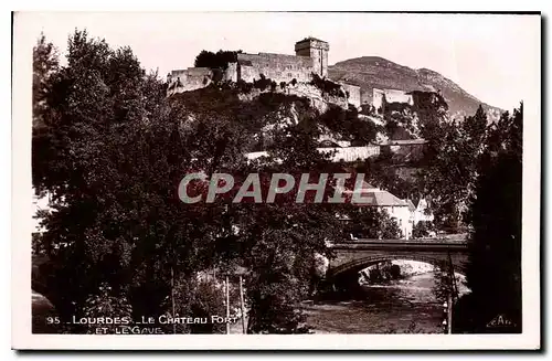 Cartes postales Lourdes Le Chateau Fort et le Gave