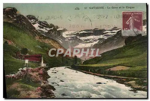 Cartes postales Gavarnie Le Gave et le Cirque