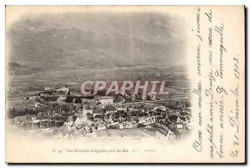 Cartes postales Vue generale d'Argeles prise de Ger