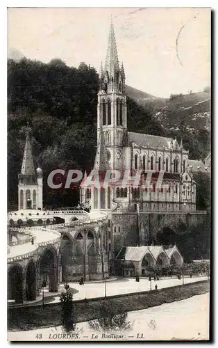 Cartes postales Lourdes La Basilique