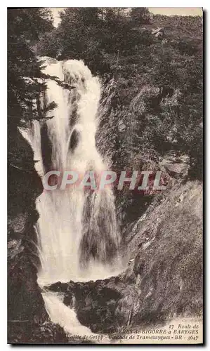 Ansichtskarte AK Route de Bagneres de Bigorre a Bagneres Vallee de Gripp Cascade de Tramczayenes