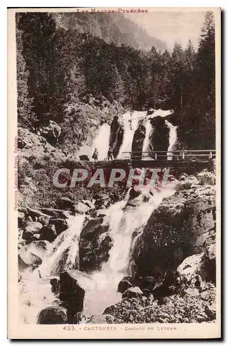 Ansichtskarte AK Les Hautes Pyrenees Cauterets Cascade du Lutour