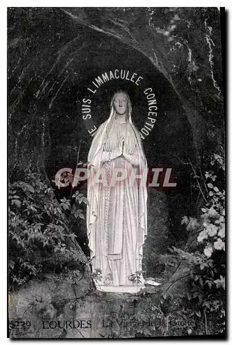 Cartes postales Lourdes La Vierge de la Grotte