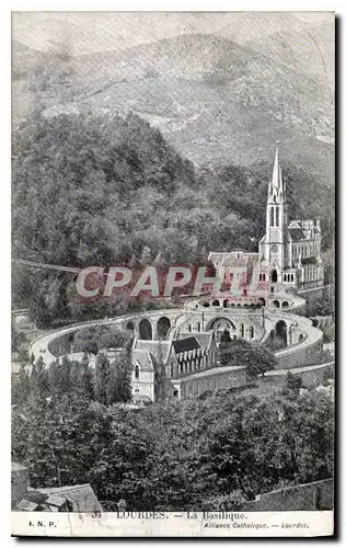 Cartes postales Lourdes la Basilique