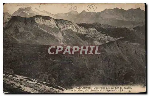 Cartes postales Gavarnie Panorama pris du Col du Taillon sur le Massif de l'Ardiden et le Vignemale