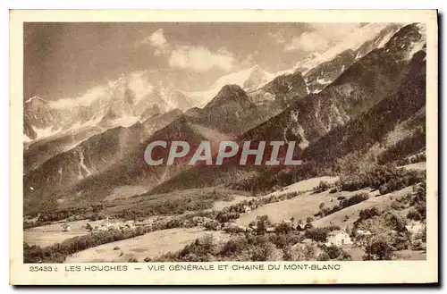 Cartes postales Les Houches Vue generale et Chaine du Mont Blanc