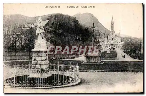 Cartes postales Les Pyrenees Lourdes L'Esplanade