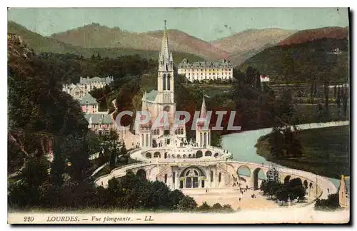 Cartes postales Lourdes Vue plongeante