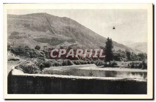 Ansichtskarte AK Lourdes Le Funiculaire du Pic du Jer et le Telepherique du Beout