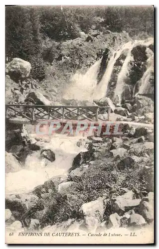 Ansichtskarte AK Environs de Cauterets Cascade de Lutour