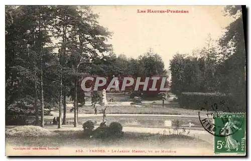 Ansichtskarte AK Les Hautes Pyrenees Tarbes Le Jardin Massey vu du Musrum