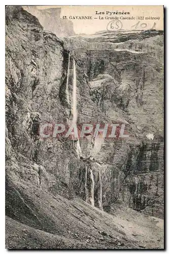 Cartes postales Les Pyrenees Gavarnie La Grande Cascade