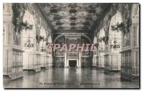 Cartes postales Palais de Fontainebleau Galerie Henri II