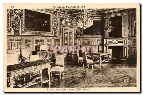 Cartes postales Palais de Fontainebleau Salon Louis XIII