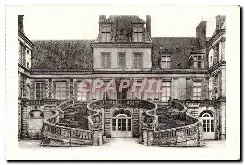 Ansichtskarte AK Chateau de Fontainebleau L'Escalier en Fer a Cheval