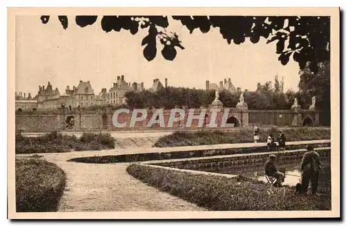 Ansichtskarte AK La Douce France Palais de Fontainebleau Le Palais vu du Parterre