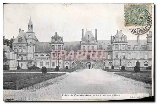 Ansichtskarte AK Palais de Fontainebleau La Cour des Adieux