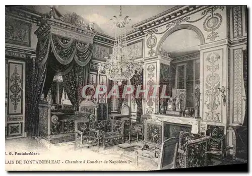 Cartes postales Palais de Fontainebleau Chambre a coucher de Napoleon I