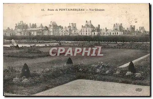 Cartes postales Palais de Fontainebleau Vue generale