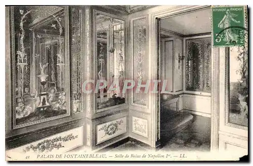 Cartes postales Palais de Fontainebleau Salle de Bains de Napoleon 1er