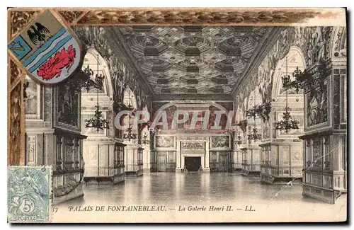 Ansichtskarte AK Palais de Fontainebleau La Galerie Henri II