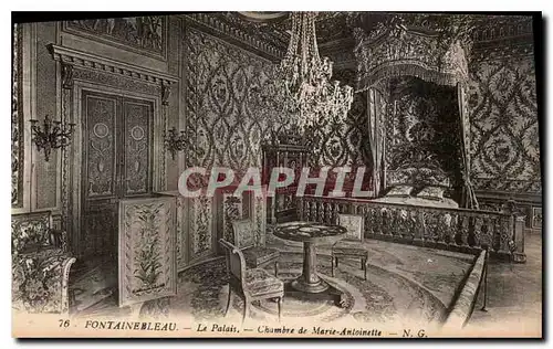 Cartes postales Fontainebleau Le Palais Chambre de Marie Antoinette