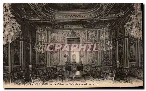 Ansichtskarte AK Fontainebleau Le Palais Salle du Conseil