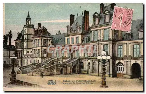 Ansichtskarte AK Palais de Fontainebleau Facade sur la Cour des Adieux