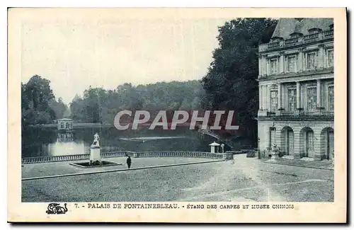 Ansichtskarte AK Palais de Fontainebleau Etang des Carpes et Musee Chinois