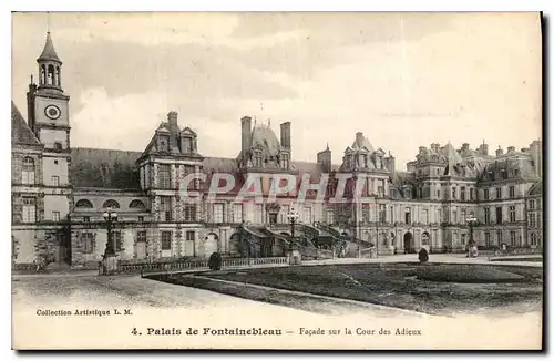 Ansichtskarte AK Palais de Fontainebleau facade sur la Cour des Adieux