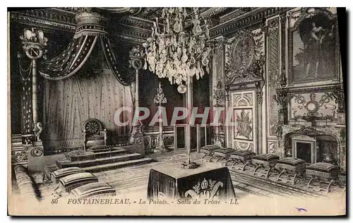 Cartes postales Fontainebleau le Palais Salle du Trone