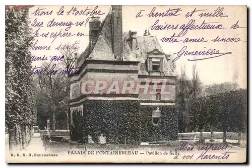 Cartes postales Palais de Fontainebleau Pavillon de Sully