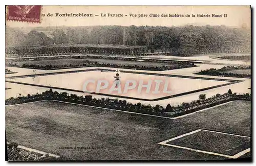 Ansichtskarte AK Fontainebleau le Prterre vue prise d'une des fenetres de la Galerie Henri II