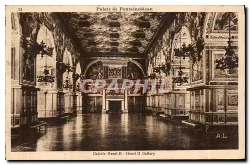 Cartes postales Palais de Fontainebleau Galerie Henri II