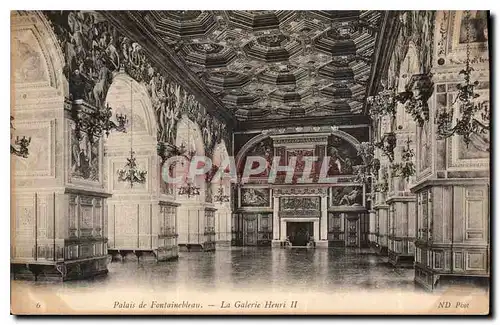 Ansichtskarte AK Palais de Fontainebleau la Galerie Henri II