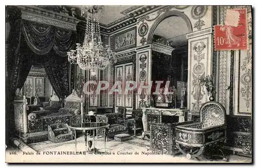 Ansichtskarte AK Palais de Fontainebleau Chambre a Coucher de Napoleon Ier