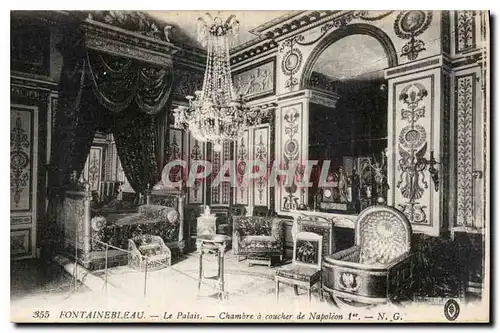 Cartes postales Fontainebleau Le Palais Chambre a coucher de Napoleon I