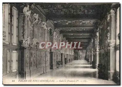 Cartes postales Palais de Fontainebleau Galerie Francois I