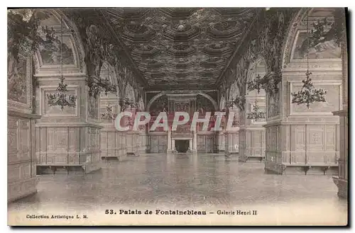 Cartes postales Palais de Fontainebleau Galerie Henri II