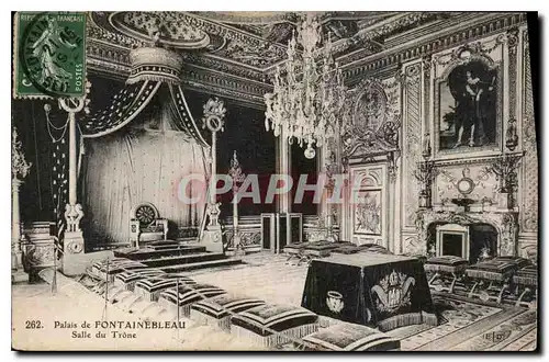 Cartes postales Palais de Fontainebleau Salle du Trone