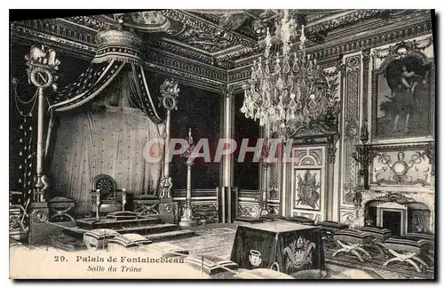 Cartes postales Palais de Fontainebleau Salle du Trone